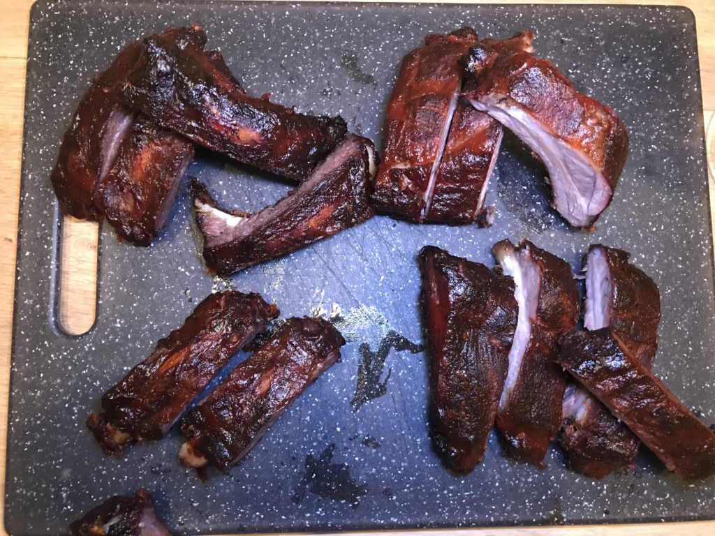 Spareribs verdeeld