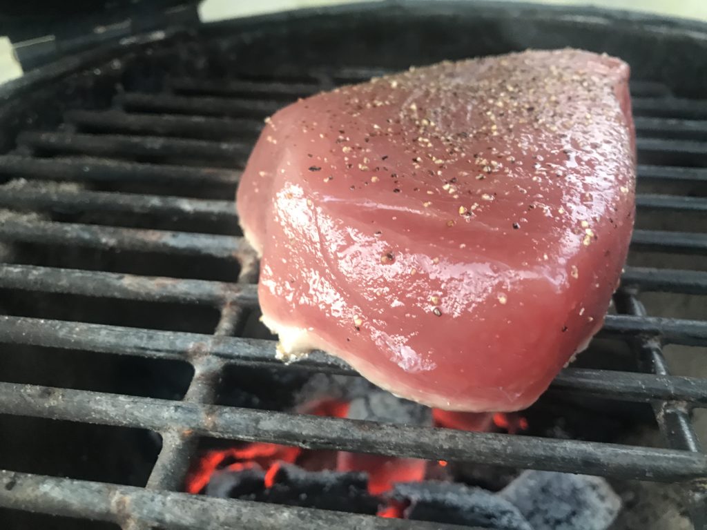 Tonijn op de bbq