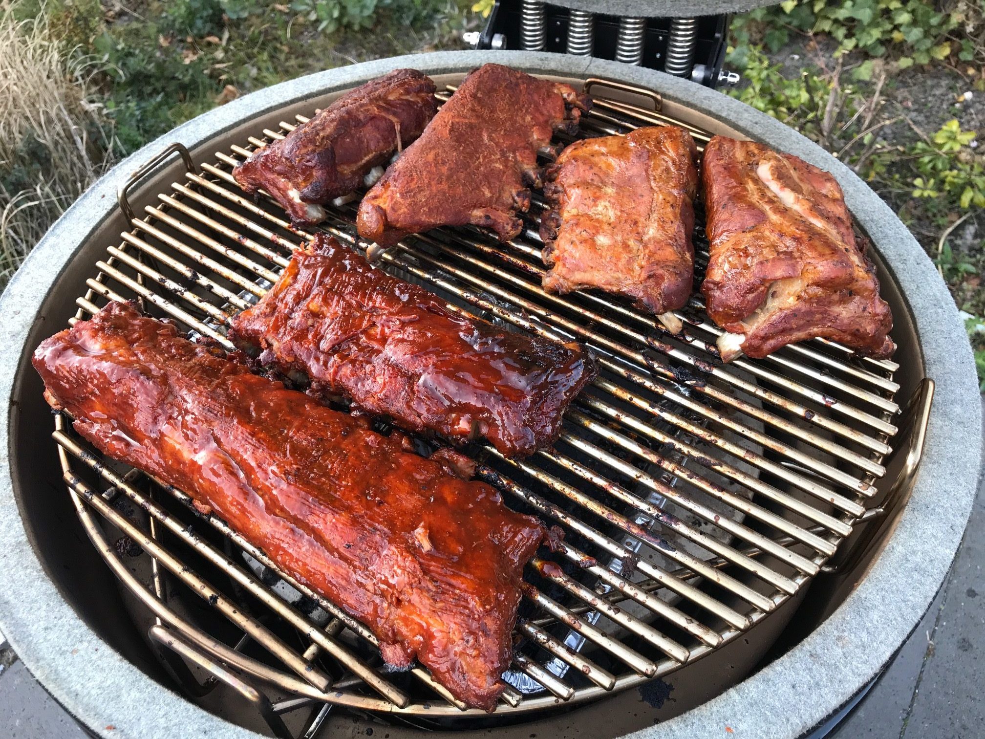 Spareribs ingesmeerd
