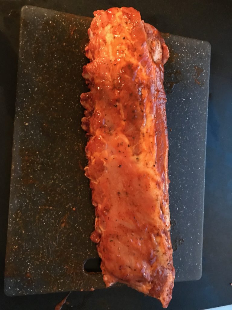 Spareribs voorbereid rub